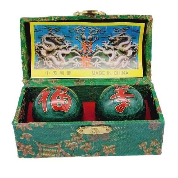 Vintage Chinese Boading Chime Therapy Balls Meditation Stress Relief Exercise #2 - Picture 1 of 9
